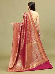 Zari Jaal Woven Handloom Saree