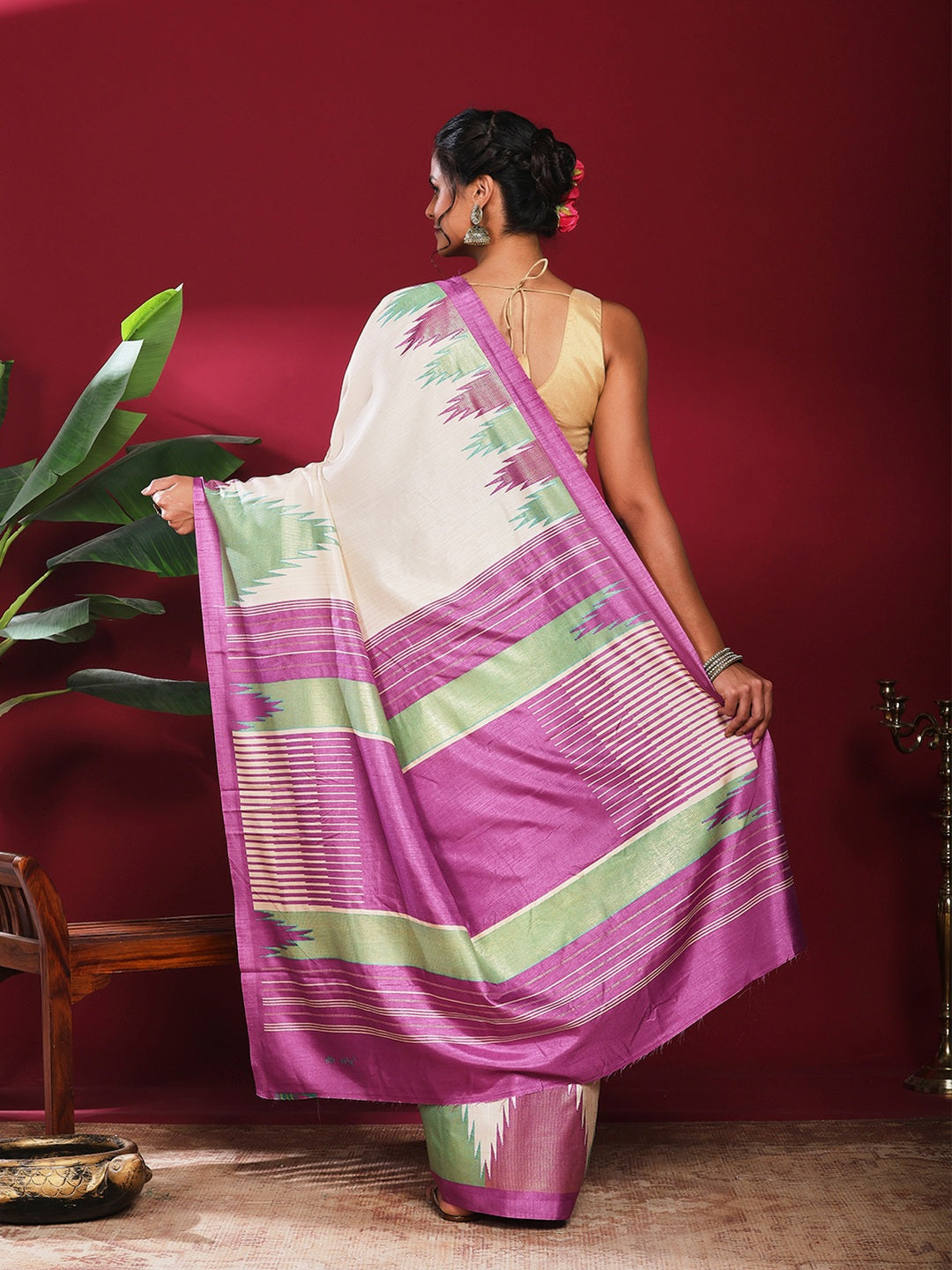 Digital Print Art Silk Saree
