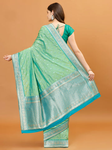 Zari Border Banarasi Woven Saree