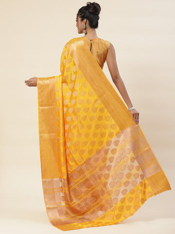 Zari Jaal Woven Handloom Saree