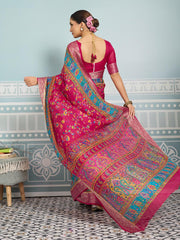 Printed Art Silk Saree