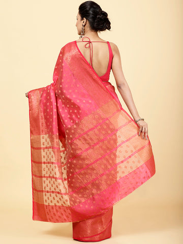 Zari Border Handloom Woven Saree