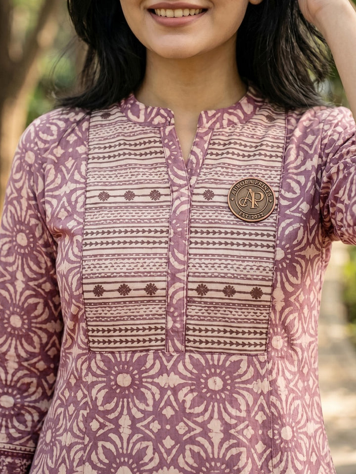 Embroidered Cotton Blend Kurta With Pant &amp; Dupatta