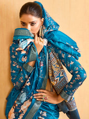 Digital Printed Art Silk Saree