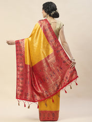 Zari Jaal Woven Handloom Saree