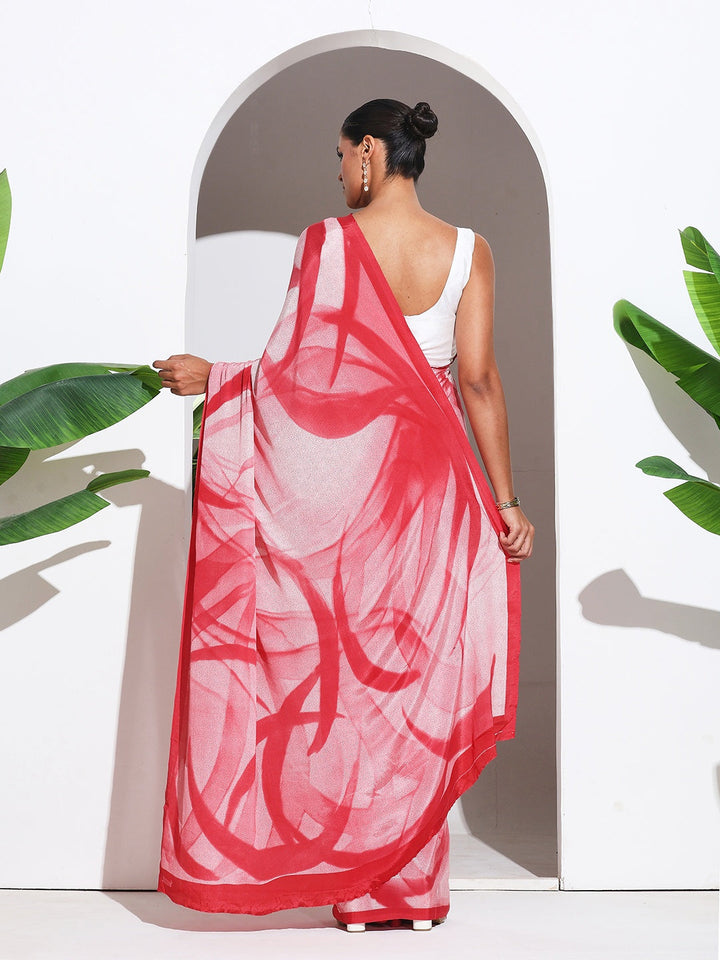 Digital Printed Crepe Saree