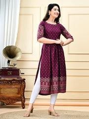 Digital Printed Cotton Kurta