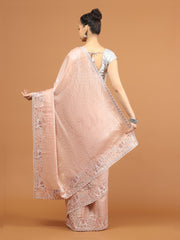 Stone Work Organza Saree