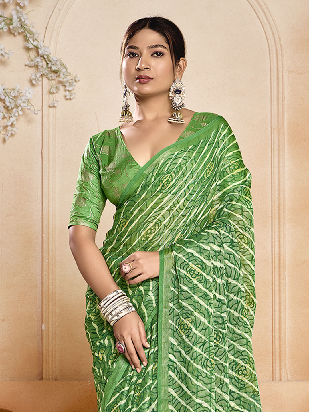 Digital Printed Chiffon Saree