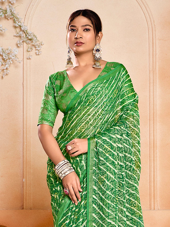 Digital Printed Chiffon Saree
