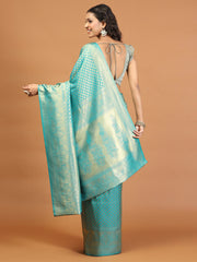 Zari Jaal Brocade Handloom Woven Saree