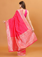 Zari Border Banarasi Woven Saree