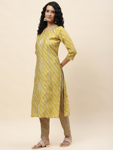 Embroidered Muslin Kurta