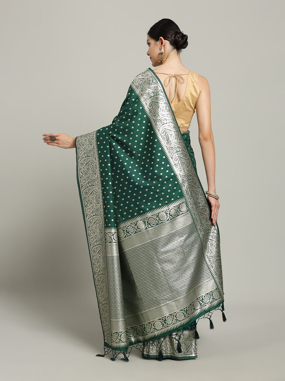 Zari Jaal Art Silk Woven Saree