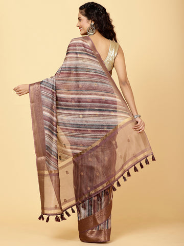 Printed Chanderi Saree