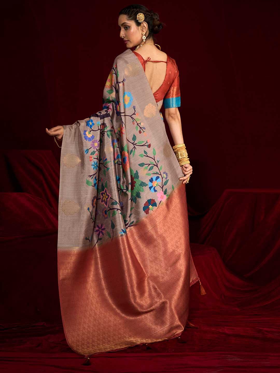 Woven Printed Art Silk Saree