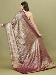 Zari Jaal Woven Handloom Saree