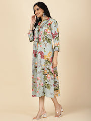 Floral Printed Cotton Dress