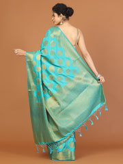 Zari Border Woven Art Silk Saree