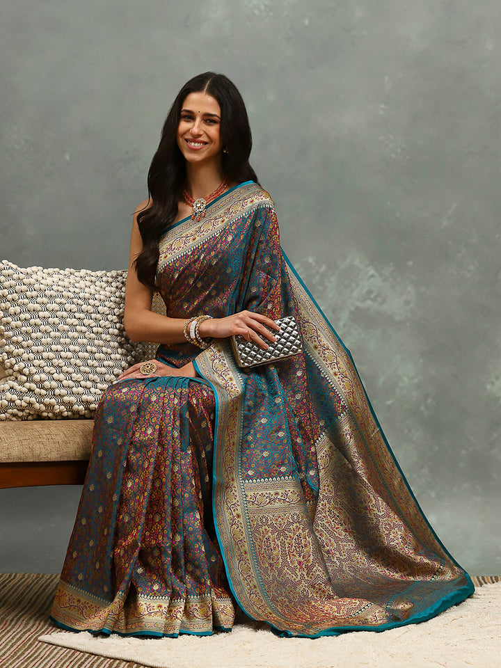 Jamavar Banarasi Woven Saree