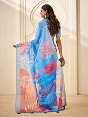 Digital Printed Cotton Saree