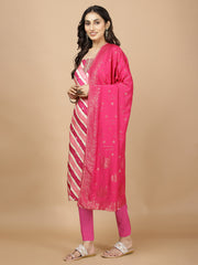 Printed Cotton Unstitched Suit Piece With Dupatta