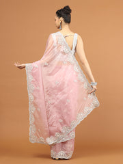 Stone Work Organza Saree