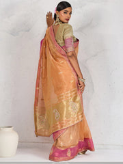 Woven Design Linen Saree