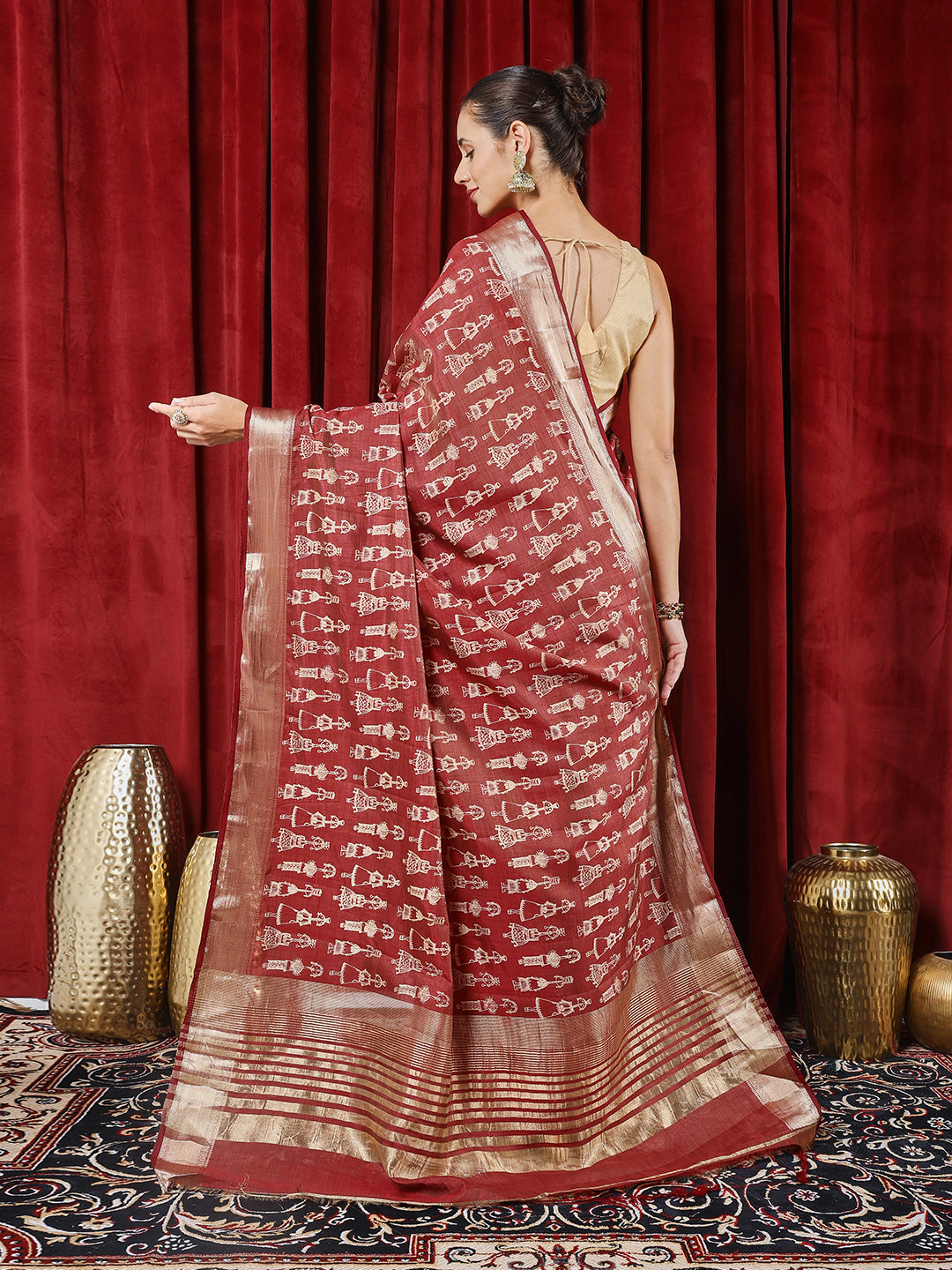 Digital Printed Art Silk Saree
