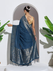 Zaari Jaal Crepe Saree