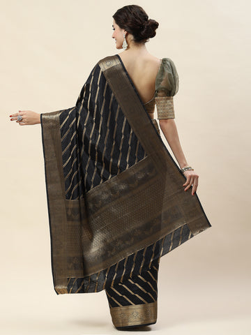 Leheriya Pattern Woven Handloom Saree