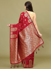 Zari Border Woven Handloom Saree