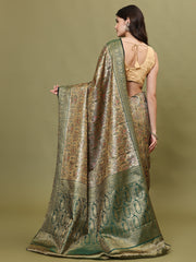 Zari Jaal Woven Handloom Saree