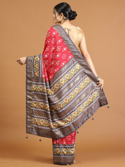 Patola Printed Art Silk Woven Saree