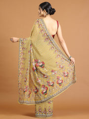 Digital Printed Georgette Saree