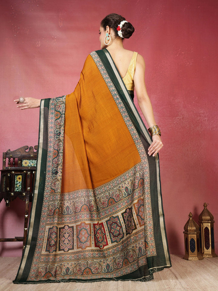 Printed Art Silk Saree
