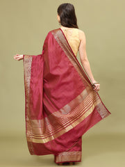 Zari Border Woven Handloom Saree