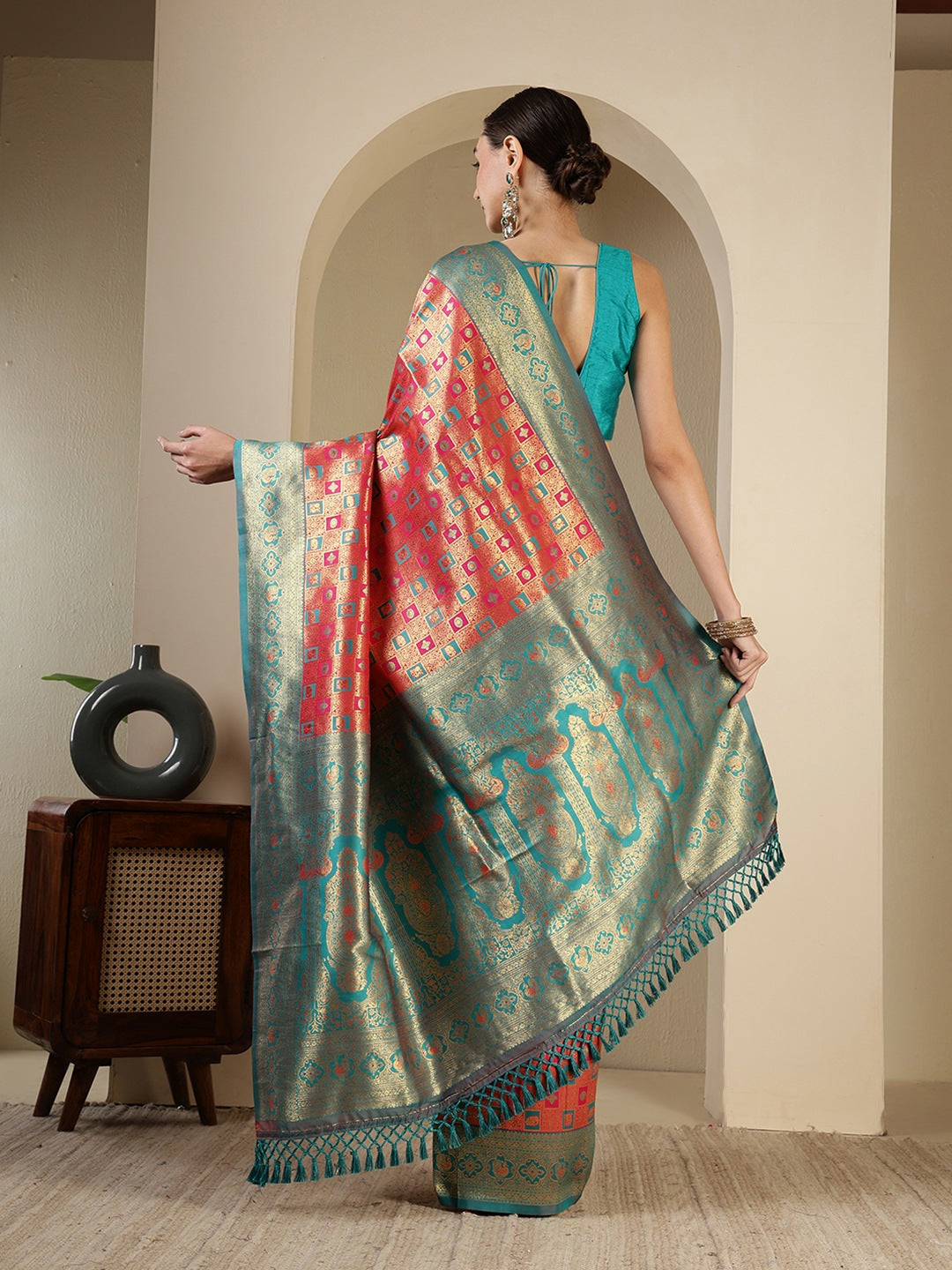 Woven Design Art Silk Saree