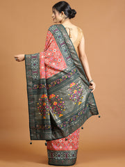 Patola Printed Art Silk Woven Saree