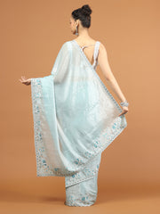 Stone Work Organza Saree