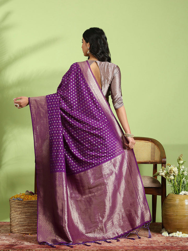 Plain Crepe Saree