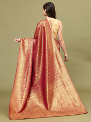 Zari Jaal Woven Handloom Saree