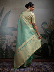 Woven Design Linen Blend Saree