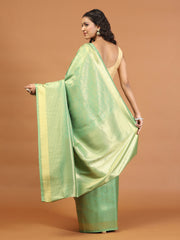 Zari Jaal Brocade Handloom Woven Saree