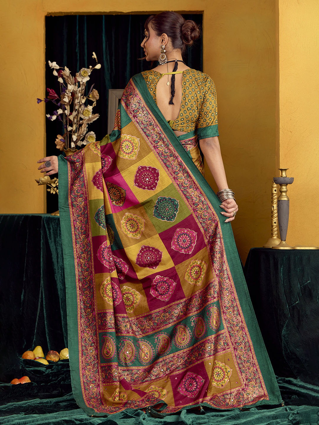 Printed Art Silk Saree