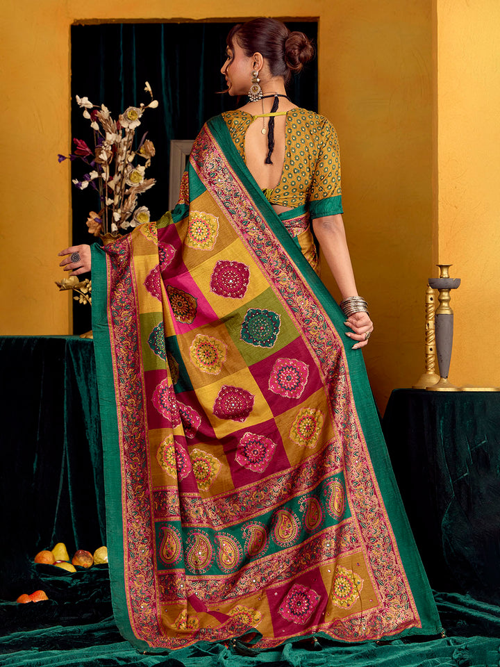 Printed Art Silk Saree