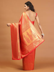 Zari Jaal Brocade Handloom Woven Saree