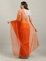 Sequence Embroidery Tissue Saree