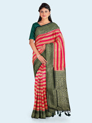 Zari Jaal Woven Art Silk Saree