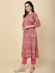 Printed Cotton Kurta Set